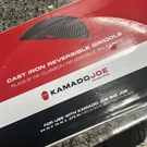 Kamado Joe Half Moon Cast Iron Reversible Griddle 24" X 12" .375". Fixed Price $54.95.