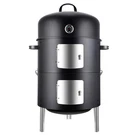 Realcook Vertical 17 Inch Steel Charcoal Smoker, Heavy Duty Round Bbq Grill F.... Fixed Price $117.09.