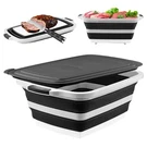 Bbq Prep Tub With Lid And Cutting Board Collapsible Barbecue Tool Set For. Fixed Price $70.99.