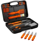 22 Pc Bbq Grill Tool Kit Spatula Tongs Brush Great Gift Barbeque Set With Case. Fixed Price $29.99.