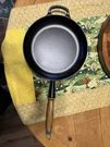 Creuset - Alpine Wood Handle Fry Pan Licorice (nwob). Fixed Price $150.00.