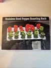 Cave Tools Stainless Steel Roasting Rack, Holds 24 Peppers. Fixed Price $18.99.