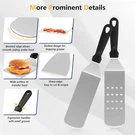 18PCS Griddle Accessories Kit Stainless Steel Flat Top Spatula Set Basting Bbq. Fixed Price $34.11.