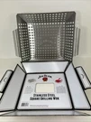 Jim Beam Stainless Steel Square Grilling Wok Easy-grip Handles 11 1/2 New. Fixed Price $22.77.