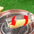 Stainless Steel Rolling Grill Basket Outdoor Bbq, Camping & Picnic Tool. Fixed Price $20.99.