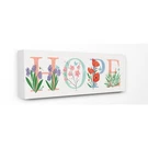 Stupell Industries Floral Hope Typography Canvas Wall Art, 10 X 24, Multi-color. Fixed Price $37.74.