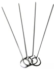 4 Pack 15" Metal Skewers Bbq Barbecue Barbecuing Grilling Cooking Kebab. Fixed Price $6.49.