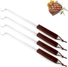Youeon 4 Pack 17 Inch Pigtail Food Flipper With Wooden Handle, Stainless Steel M. Fixed Price $21.99.