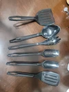 6 Pc Ultimate King Kraft Black Nylon Utensil Set Spatulas, Spoons Ladle & Pasta. Fixed Price $27.99.