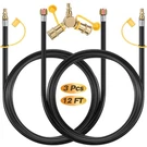 Pack 12FT Rv Propane Quick Connect Hose Kit With 1/4'' Y Splitter Adapter, .... Fixed Price $54.92.