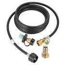 Etermeta 12 Feet Propane Extension Hose, With Gauge & Adapter. Fixed Price $50.23.