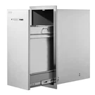 Pull Out Trash Drawer 13.6WX26HX19.3D Inch Lower Sliding Rails Stainless Steel. Fixed Price $200.12.