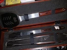 Chase Private Client Gift Bbq Grill Tool Set Stainless Steel Wooden Handles New. Fixed Price $30.00.