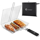 Jy Cookment Grill Basket Stainless Steel With Portable Removable Siliver. Fixed Price $30.21.
