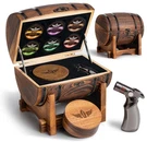 Whiskey Smoker Kit With Charred Wood Barrel & 6 Premium Chips (no Butane). Fixed Price $65.00.