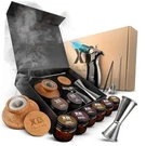 Cocktail Smoker Kit - 8 Wood Chips 4 Flame Jet Torch Old Jars. Fixed Price $84.22.