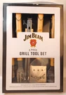 New Jim Beam 5 Piece Bbq Grill Tool Set Nib. Fixed Price $21.99.