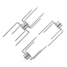 Only Fire Rotisserie Meat Forks Most Grills - Include 2PCS 4 Silver. Fixed Price $42.99.