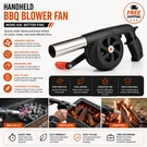 Manual Bbq Fan Hand Crank Air Blower Portable Camping Picnic Barbecue. Fixed Price $5.59.