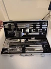 Romanticist Stainless Steel Bbq Tool Set Brushed Finish Aluminum Case. Fixed Price $19.96.