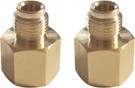 Mensi 1/4" Female Pipe Npt X Inverted Flare 7/16-24UNF Brass Convert. Fixed Price $17.93.