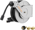 Giraffe Tools Retractable Power Pressure Washers Hose Reel Wall Mounted 60/65FT. Fixed Price $115.19.
