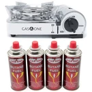 Mini Camp Stove And Butane Fuel (4-PIECE Bundle). Fixed Price $53.09.