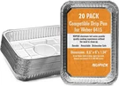 20 Pack 6415 Drip Pans Compatible For Weber Spirit Series, Genesis Q. Fixed Price $16.94.