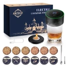 Amzseat Electric Whiskey Smoker Kit, Rechargeable Cocktail Set, 6 Wood. Fixed Price $71.98.