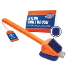 3IN1 Nylon Grill Brush With Scraper & Scrubber - Made Usa Safe Bru.... Fixed Price $43.27.