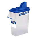 Wood Pellet Dispenser Container 20 Lbs Ez Pouring Handle Portable Storage Bin. Fixed Price $20.68.