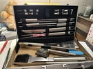Kacebela 20-PIECE Stainless Bbq Tool Kit With Portable Aluminum Carrying Case. Fixed Price $35.99.