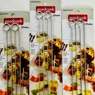 Lot Of 3 Good Cook 12" Metal Skewers Total Flat-sided Prevents Twisting. Fixed Price $15.00.