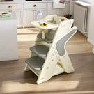 3-IN-1 Adjustable Toddler High Chair W/ Tray Learning Tower & Step Stool. Fixed Price $102.78.