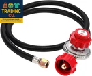 Gasone 2109-RED 4 Ft High Pressure 0-20 Psi Adjustable Regulator With QCC-1. Fixed Price $24.99.