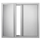Vevor Bbq Double Outdoor Kitchen Door, 26W X Inch, 24H, Silver. Fixed Price $92.77.