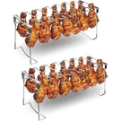 Auisea Chicken Leg Rack For Grill 14 Slots 2-PIECE Set Professional Silver. Fixed Price $27.24.