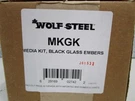 Wolf Steel Mkgk Black Glass Embers Media Kit New. Fixed Price $98.99.