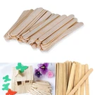 Natural Popsicle Sticks 100 Pcs Wooden Craft Wax 4-1/2" 3/8" New. Fixed Price $8.99.