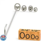 Pkpkaut 4PCS Mini 1/2" 3/4" Branding Irons, Alphabet Custom W. Fixed Price $27.99.