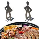 2025 Stainless Steel Bbq Sausage Holder - New Creative Standing Man Rack. Fixed Price $13.22.