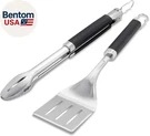 Precision Tongs & Spatula Grilling Set Stainless Steel Bbq With Han. Fixed Price $50.57.