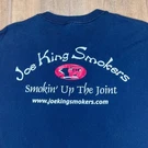 Anvil Joe King Smokers Smokin Up The Joint Graphic T-shirt Navy Mens Xl. Fixed Price $26.00.