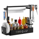 Bbq Caddy Paper Towel Holder 4 Hooks Grill Utensil Organizer Black Zddloinp. Fixed Price $59.99.