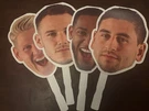 Philadelphia Union Team Set (4) Photo Booth Masks, Face Stick Doop. Fixed Price $32.99.