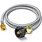 6FT Propane Hose Adapter 1LB To 20LB With Gauge Tank .... Fixed Price $28.04.