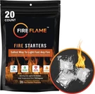 Fireflame Quick Instant Starter - 100% Waterproof Indoor & Outdoor, 20 Pack. Fixed Price $14.99.