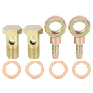 Autohaux 2 Sets 14MM Diameter Banjo Hose Barb Bolt Fittings Bronze Tone. Fixed Price $13.99.