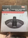 Char-broil Deluxe Vertical Chicken Cooker With Grill Pan. Fixed Price $10.00.