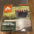 Ozark Trail 10" Steel Portable Camping Charcoal Grill, Model 31313 Durable. Fixed Price $34.19.